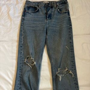 Zara Classic Blue Straight Leg Jeans